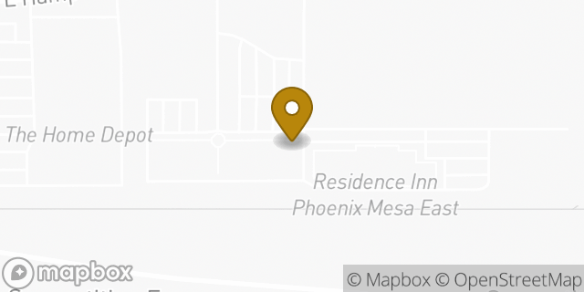 Map showing the location of Banner Physical Therapy - East Mesa in Mesa, AZ 85209