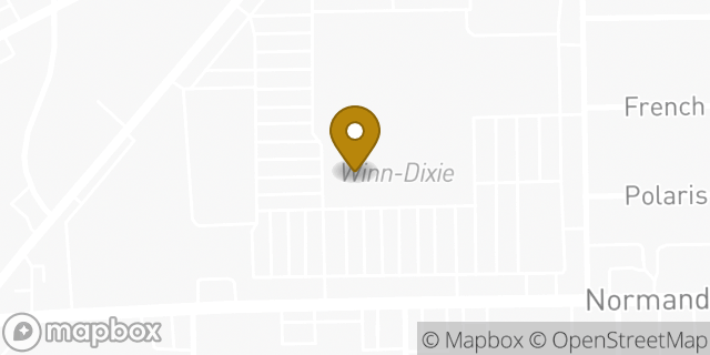 Map showing the location of ATM Winn Dixie in Jacksonville, FL