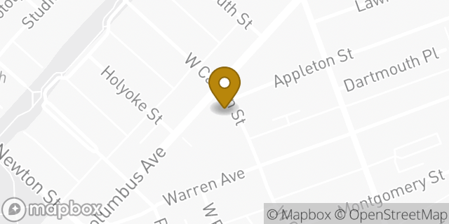Map showing the location of The UPS Store in Boston, MA 02116