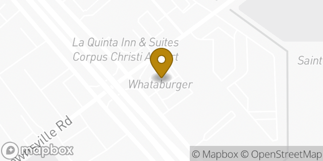 Map showing the location of Whataburger in Corpus Christi, TX 78416