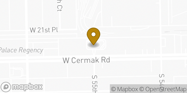 Map showing the location of McDonald's in Cicero, IL 60804