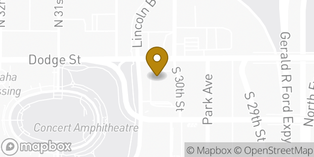 Map showing the location of Walgreens in Omaha, NE 68131