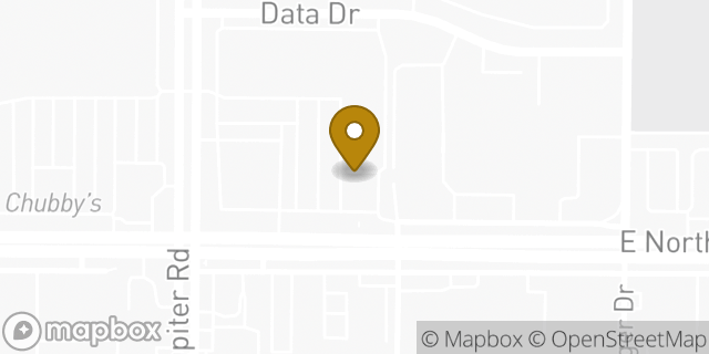 Map showing the location of Enterprise Rent-A-Car in Dallas, TX 75218