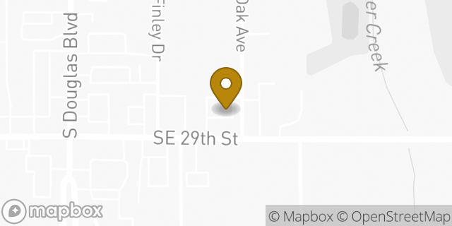 Map showing the location of Subway in Midwest City, OK 73130
