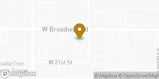 Map showing the location of McDonald's in Tempe, AZ 85282