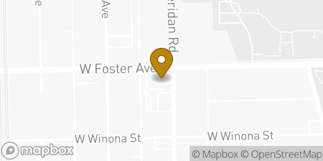 Map showing the location of McDonald's in Chicago, IL 60640