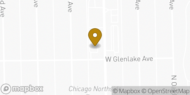 Map showing the location of Starbucks in Chicago, IL 60659