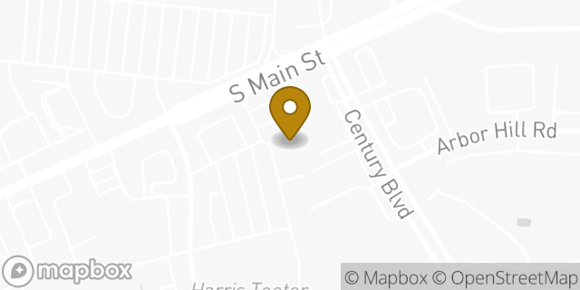 Map showing the location of Buffalo Wild Wings in Kernersville, NC 27284