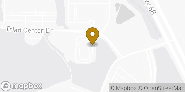 Map showing the location of La Quinta Inn & Suites in Greensboro, NC 27409