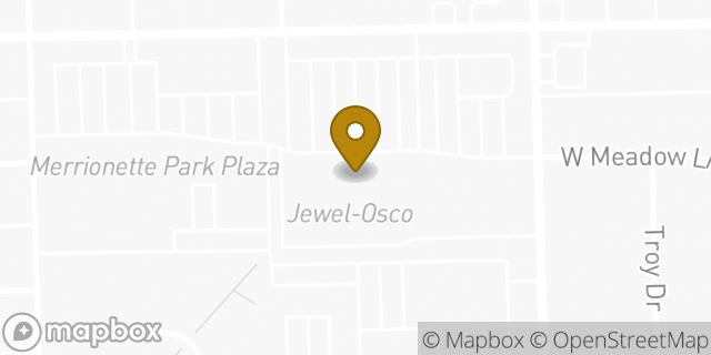 Map showing the location of Jewel-Osco in Merrionette Park, IL 60803