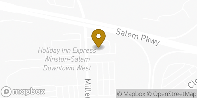 Map showing the location of American Legion Post 55 in Winston-Salem, NC 27103