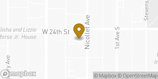 Map showing the location of McDonald's in Minneapolis, MN 55404