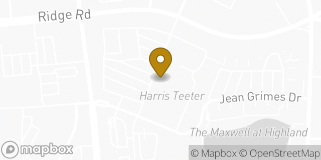 Map showing the location of Starbucks in Charlotte, NC 28269