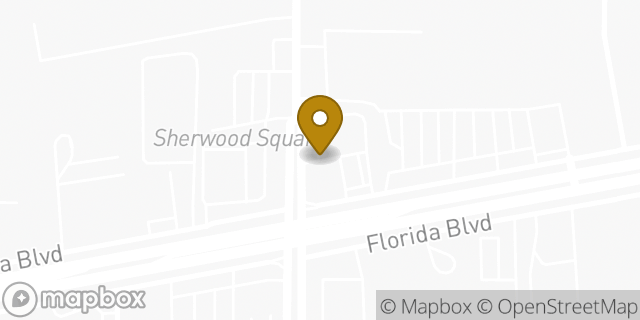 Map showing the location of Chase Bank in Baton Rouge, LA 70815