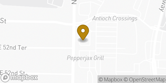 Map showing the location of Baskin-Robbins in Kansas City, MO 64119