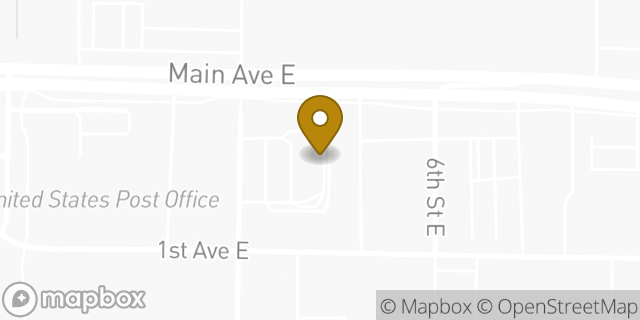 Map showing the location of McDonald's in West Fargo, ND 58078