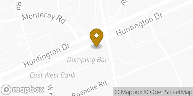 Map showing the location of Bank of America in San Marino, CA 91108