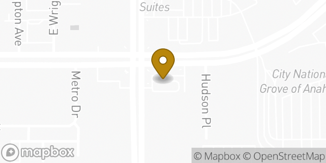 Map showing the location of McDonald's in Anaheim, CA 92806
