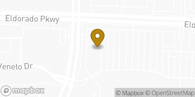 Map showing the location of Pearle Vision in Frisco, TX 75033