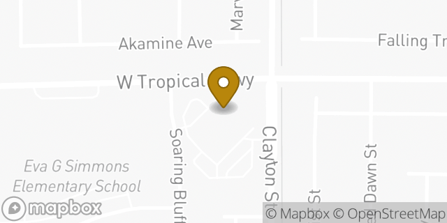 Map showing the location of The Church of Jesus Christ of Latter-day Saints in North Las Vegas, NV 89031