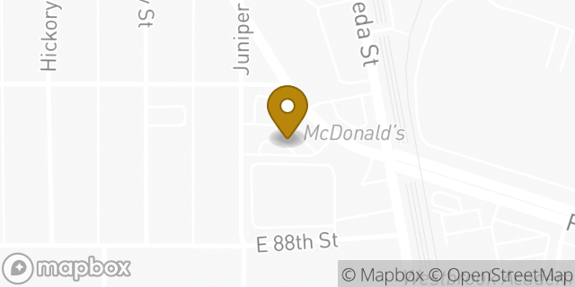 Map showing the location of Starbucks in Los Angeles, CA 90002