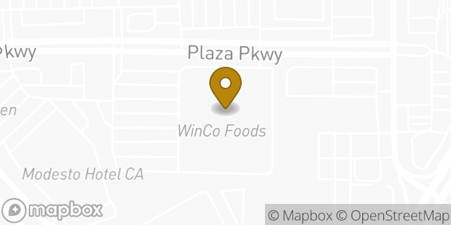 Map showing the location of Coinme in Modesto, CA 95350