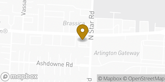 Map showing the location of Amazon Locker - Keita in Upper Arlington, OH 43221