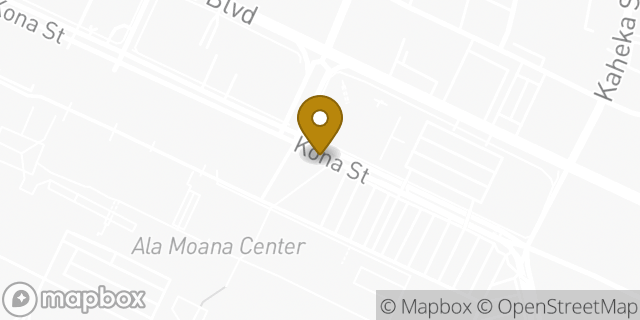Map showing the location of Buffalo Wild Wings in Honolulu, HI 96814