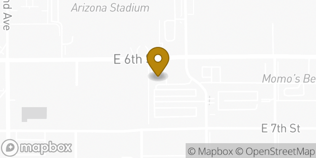 Map showing the location of Amazon Locker - Andrietto in Tucson, AZ 85719