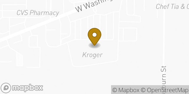 Map showing the location of Kroger in Indianapolis, IN 46241