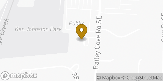 Map showing the location of Bailey Cove KinderCare in Huntsville, AL 35803