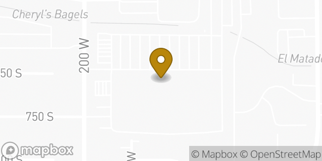 Map showing the location of Starbucks Coffee Company in Bountiful, UT 84010