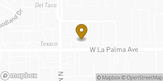 Map showing the location of RE Community Pharmacy in Anaheim, CA 92801