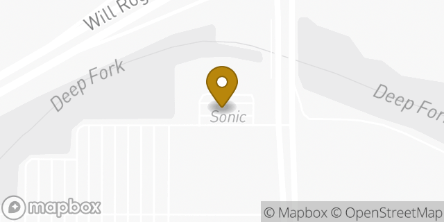 Map showing the location of Sonic Drive In in Oklahoma City, OK 73111