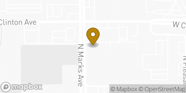 Map showing the location of Subway in Fresno, CA 93705