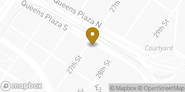 Map showing the location of Dunkin' in Long Island City, NY 11101