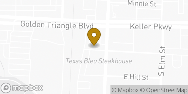 Map showing the location of Starbucks in Keller, TX 76248