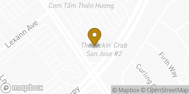 Map showing the location of Chase Bank in San Jose, CA 95121