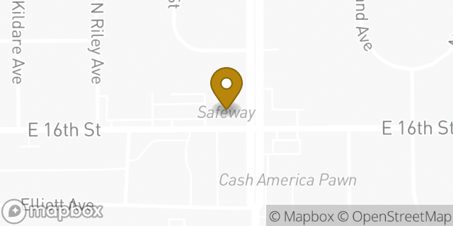 Map showing the location of Safeway in Indianapolis, IN 46201