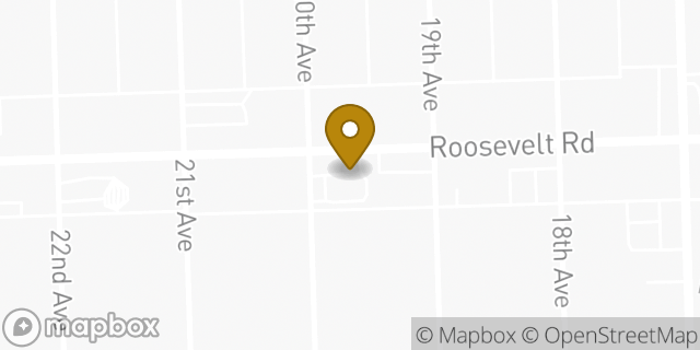 Map showing the location of Dunkin' in Broadview, IL 60155
