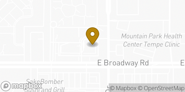 Map showing the location of Minute Clinic in Tempe, AZ 85282