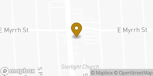 Map showing the location of Bank of America in Compton, CA 90221