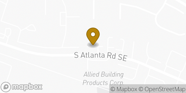 Map showing the location of CubeSmart Self Storage in Atlanta, GA 30339