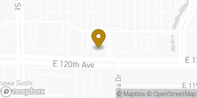 Map showing the location of Chipotle Mexican Grill in Thornton, CO 80233