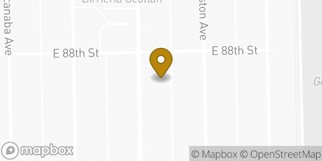 Map showing the location of AutoZone in Chicago, IL 60617