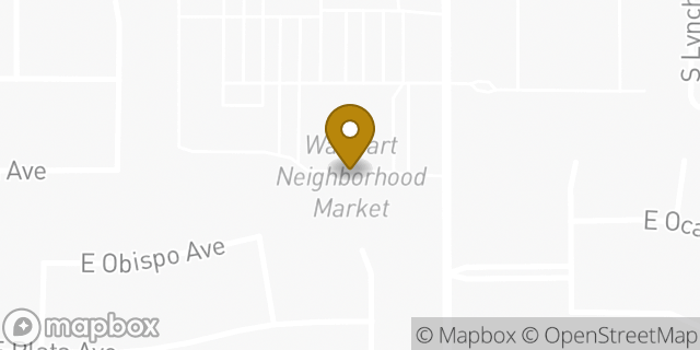 Map showing the location of Walmart in Mesa, AZ