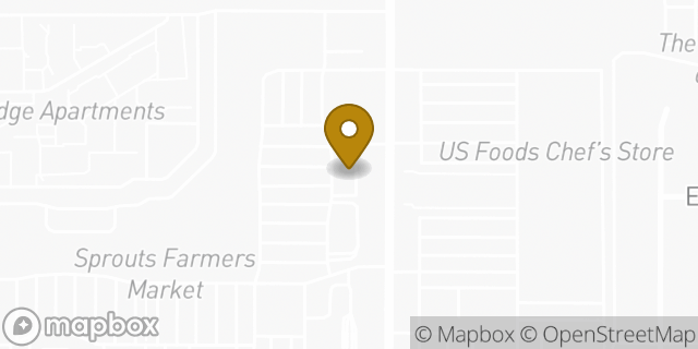 Map showing the location of Starbucks in Tempe, AZ 85282