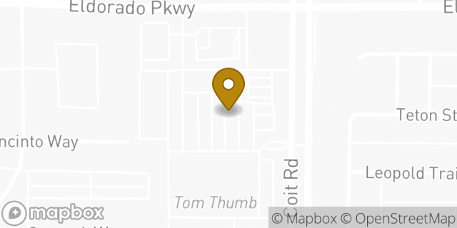 Map showing the location of Tom Thumb in Frisco, TX 75035