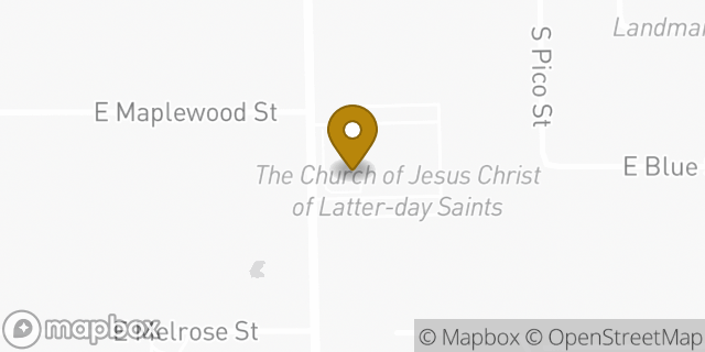 Map showing the location of The Church of Jesus Christ of Latter-day Saints in Gilbert, AZ 85297