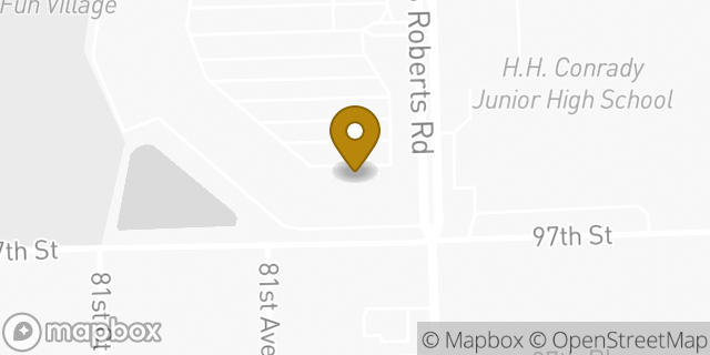 Map showing the location of Planet Fitness in Hickory Hills, IL 60457